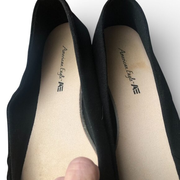 American Eagle Women's Black Flat Slip on Shoes Size 7 - Picture 9 of 11